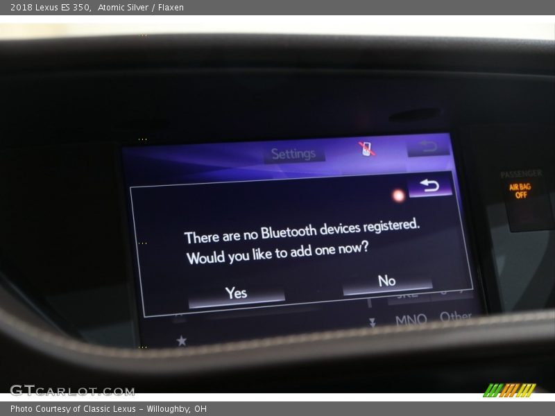 Atomic Silver / Flaxen 2018 Lexus ES 350