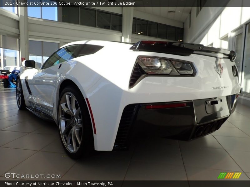 Arctic White / Twilight Blue Edition 2017 Chevrolet Corvette Z06 Coupe