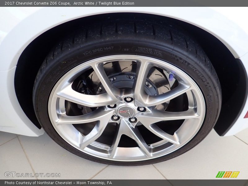 Arctic White / Twilight Blue Edition 2017 Chevrolet Corvette Z06 Coupe