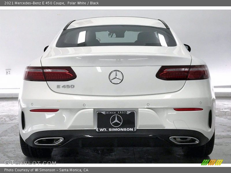 Polar White / Black 2021 Mercedes-Benz E 450 Coupe