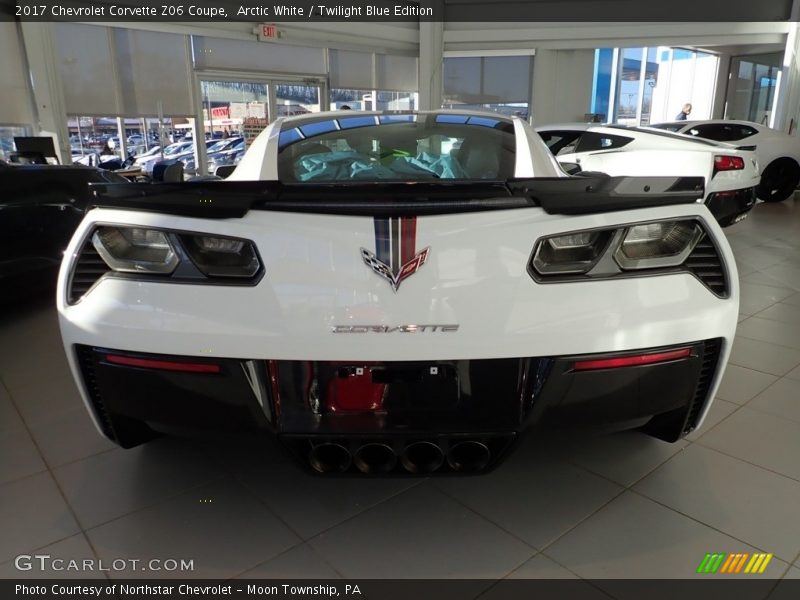 Arctic White / Twilight Blue Edition 2017 Chevrolet Corvette Z06 Coupe
