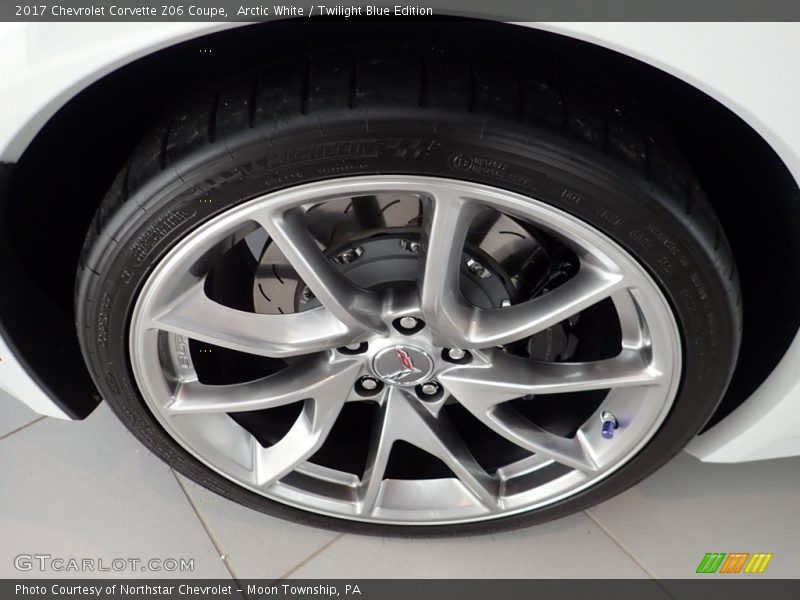 Arctic White / Twilight Blue Edition 2017 Chevrolet Corvette Z06 Coupe
