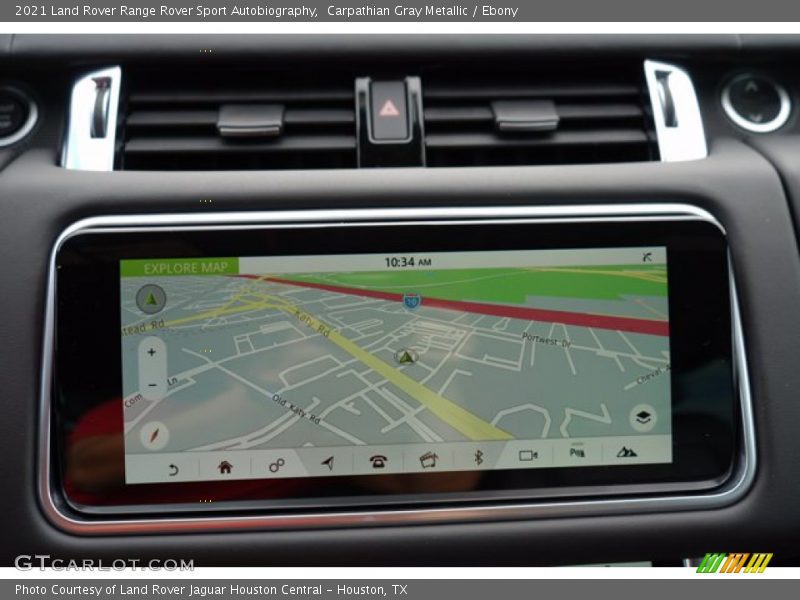 Navigation of 2021 Range Rover Sport Autobiography