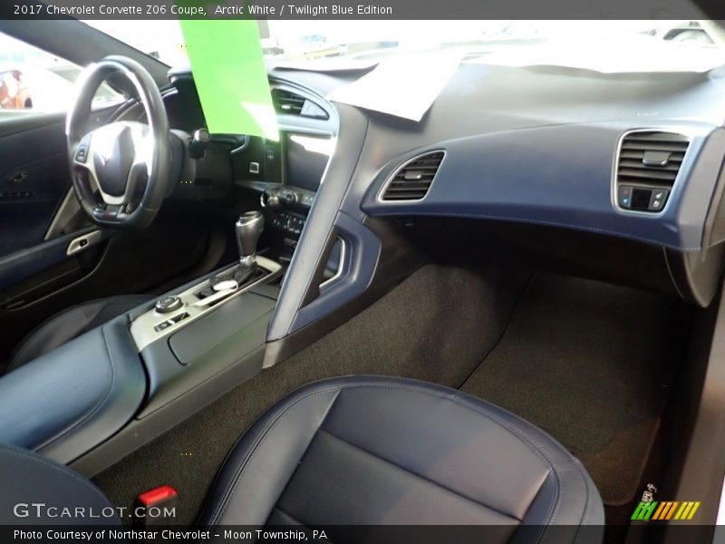 Arctic White / Twilight Blue Edition 2017 Chevrolet Corvette Z06 Coupe