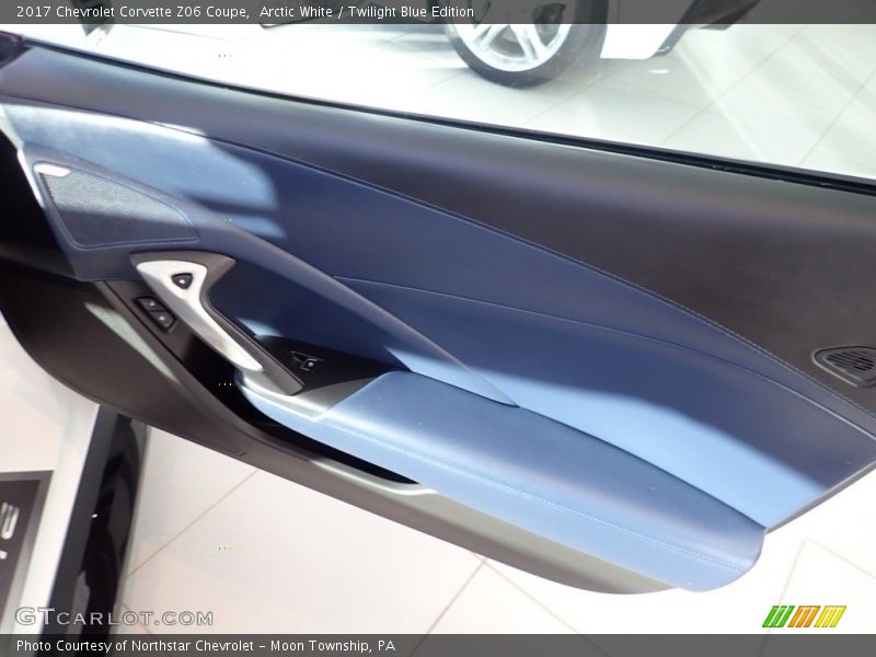 Arctic White / Twilight Blue Edition 2017 Chevrolet Corvette Z06 Coupe
