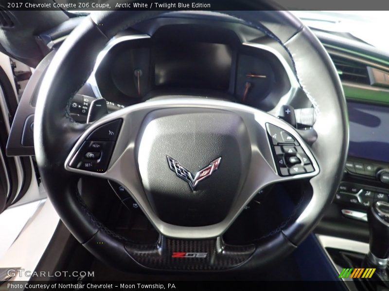 Arctic White / Twilight Blue Edition 2017 Chevrolet Corvette Z06 Coupe