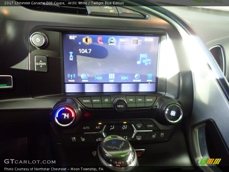 Arctic White / Twilight Blue Edition 2017 Chevrolet Corvette Z06 Coupe