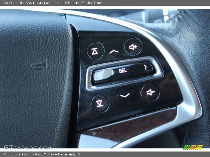 Black Ice Metallic / Shale/Ebony 2013 Cadillac SRX Luxury FWD