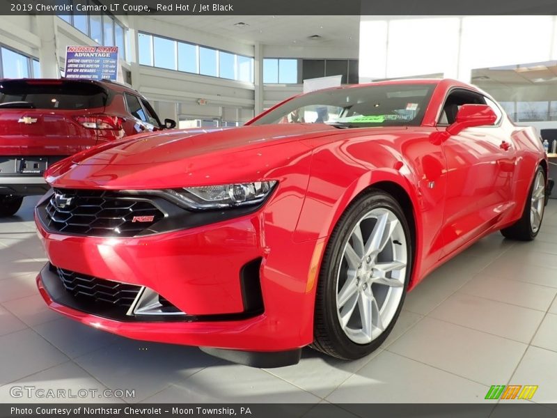 Red Hot / Jet Black 2019 Chevrolet Camaro LT Coupe