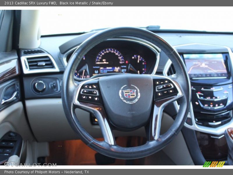 Black Ice Metallic / Shale/Ebony 2013 Cadillac SRX Luxury FWD