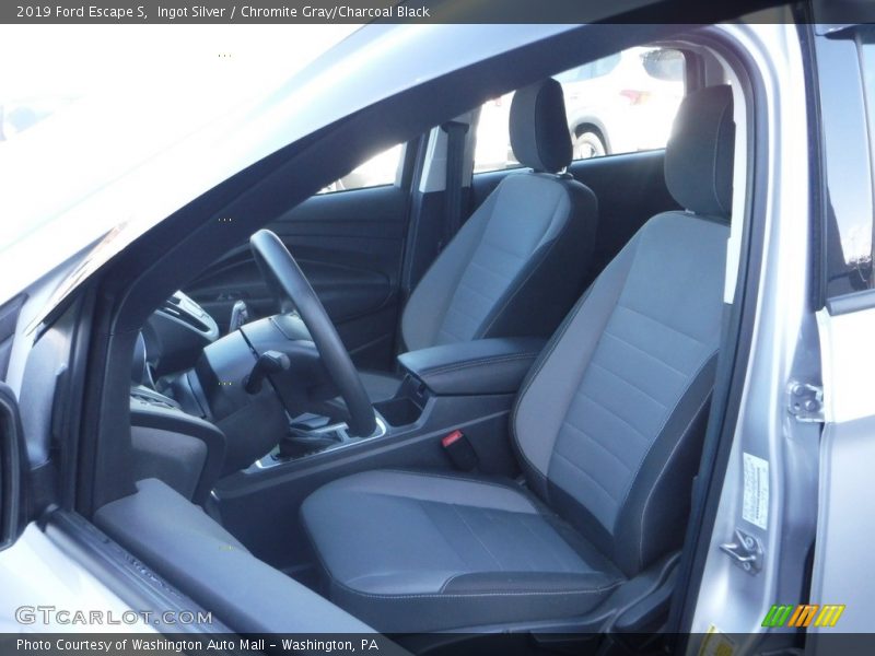 Ingot Silver / Chromite Gray/Charcoal Black 2019 Ford Escape S