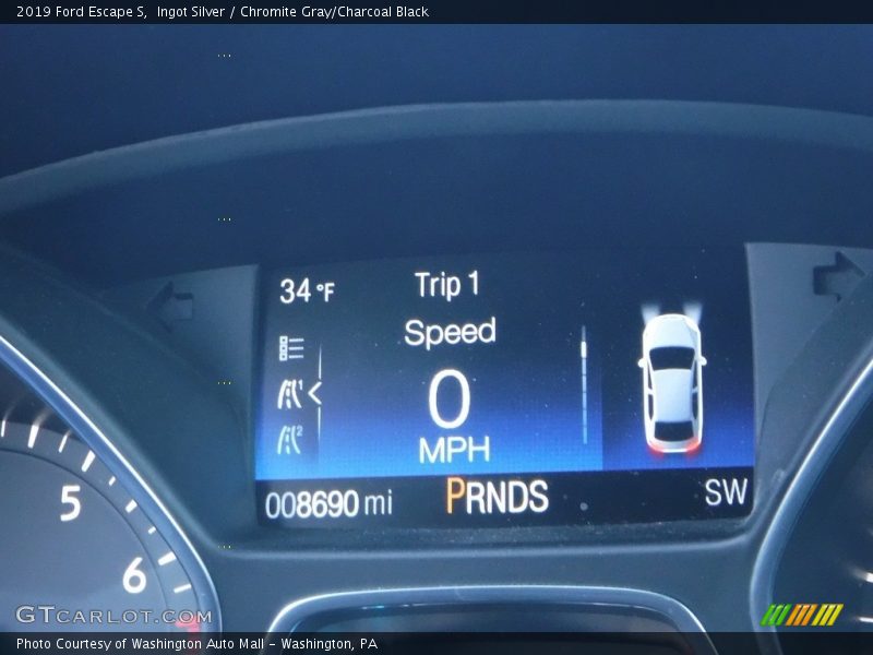 Ingot Silver / Chromite Gray/Charcoal Black 2019 Ford Escape S