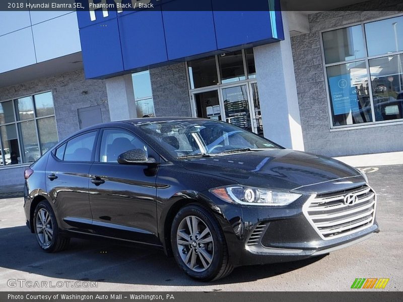 Phantom Black / Black 2018 Hyundai Elantra SEL