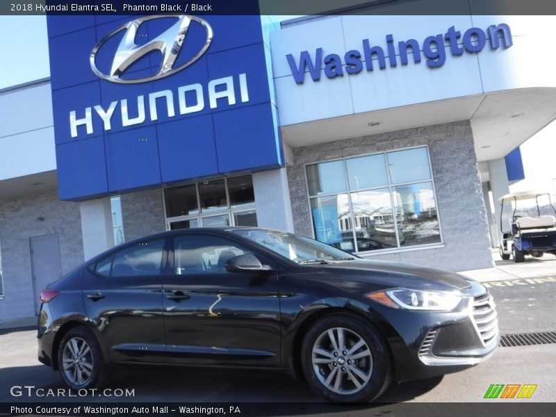 Phantom Black / Black 2018 Hyundai Elantra SEL
