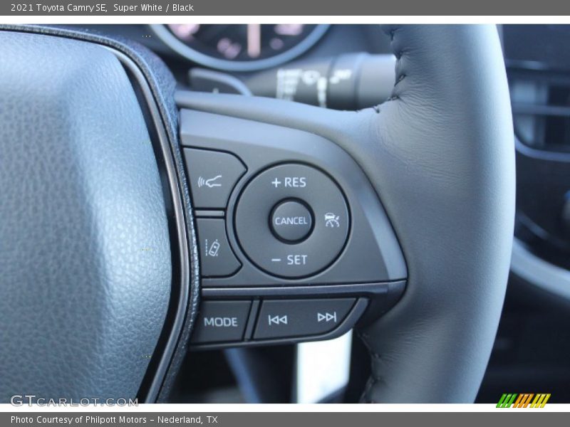 Super White / Black 2021 Toyota Camry SE
