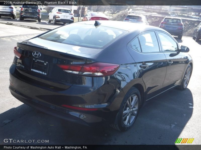 Phantom Black / Black 2018 Hyundai Elantra SEL