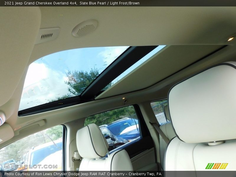 Slate Blue Pearl / Light Frost/Brown 2021 Jeep Grand Cherokee Overland 4x4