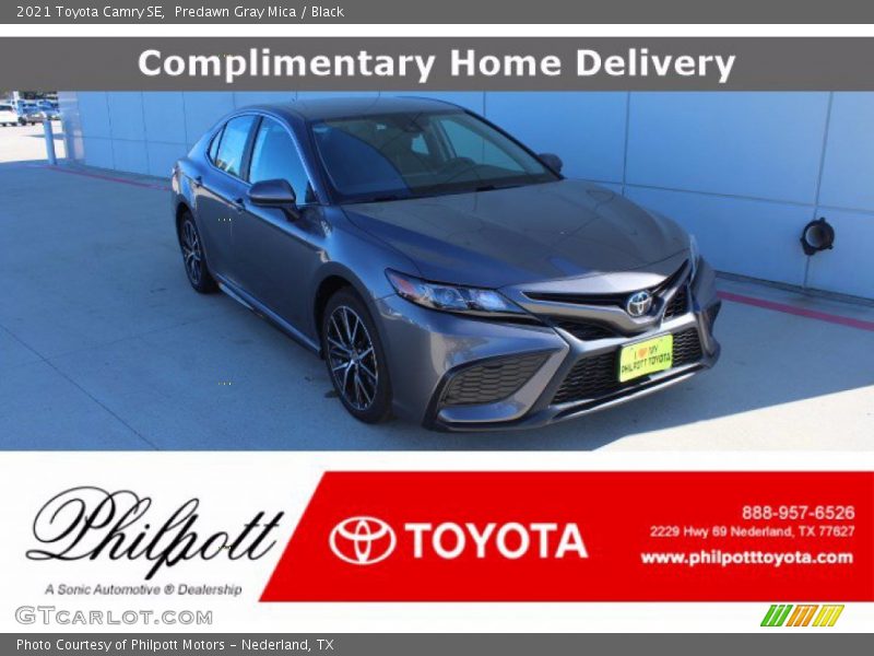 Predawn Gray Mica / Black 2021 Toyota Camry SE
