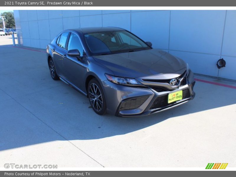 Predawn Gray Mica / Black 2021 Toyota Camry SE