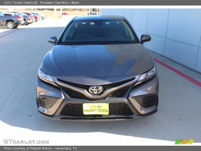 Predawn Gray Mica / Black 2021 Toyota Camry SE