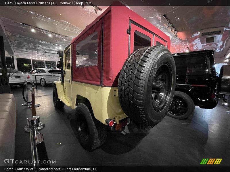 Yellow / Deep Red 1979 Toyota Land Cruiser FJ40