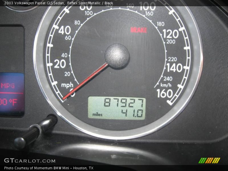 Reflex Silver Metallic / Black 2003 Volkswagen Passat GLS Sedan