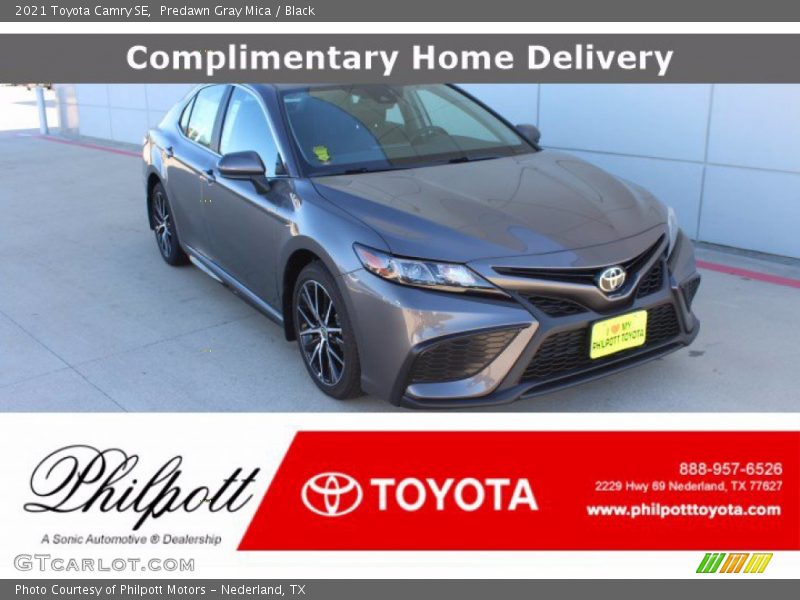Predawn Gray Mica / Black 2021 Toyota Camry SE