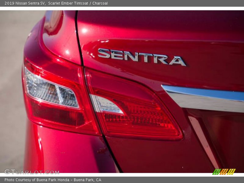 Scarlet Ember Tintcoat / Charcoal 2019 Nissan Sentra SV
