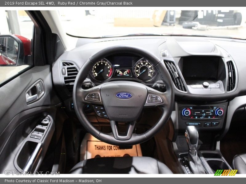 Ruby Red / Chromite Gray/Charcoal Black 2019 Ford Escape SEL 4WD