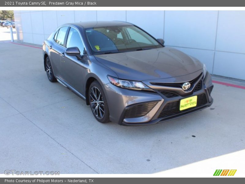 Predawn Gray Mica / Black 2021 Toyota Camry SE