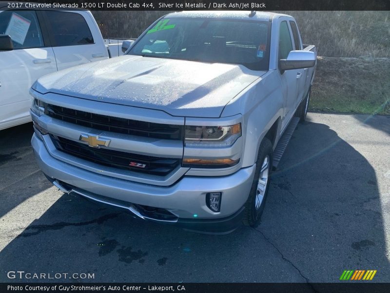 Silver Ice Metallic / Dark Ash/Jet Black 2017 Chevrolet Silverado 1500 LT Double Cab 4x4