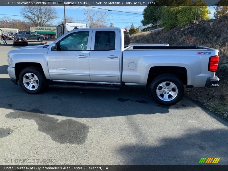 Silver Ice Metallic / Dark Ash/Jet Black 2017 Chevrolet Silverado 1500 LT Double Cab 4x4