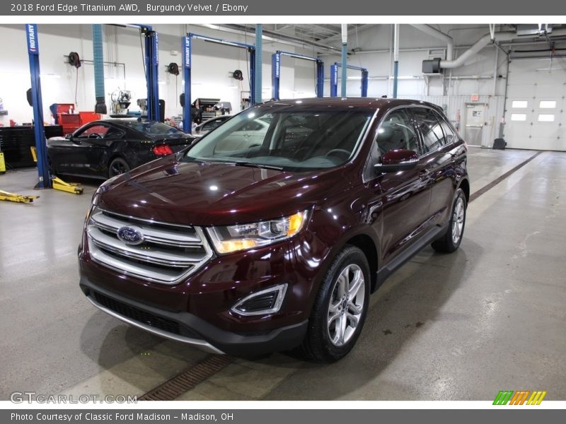 Burgundy Velvet / Ebony 2018 Ford Edge Titanium AWD