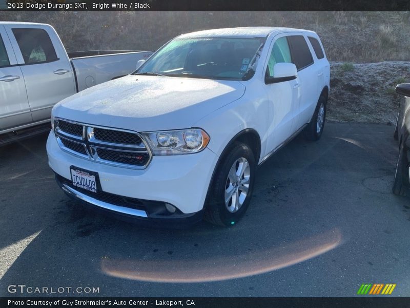 Bright White / Black 2013 Dodge Durango SXT