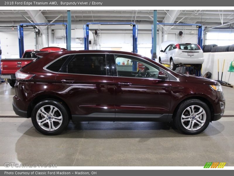 Burgundy Velvet / Ebony 2018 Ford Edge Titanium AWD