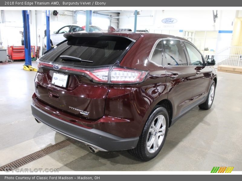 Burgundy Velvet / Ebony 2018 Ford Edge Titanium AWD