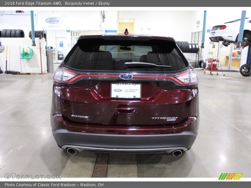 Burgundy Velvet / Ebony 2018 Ford Edge Titanium AWD