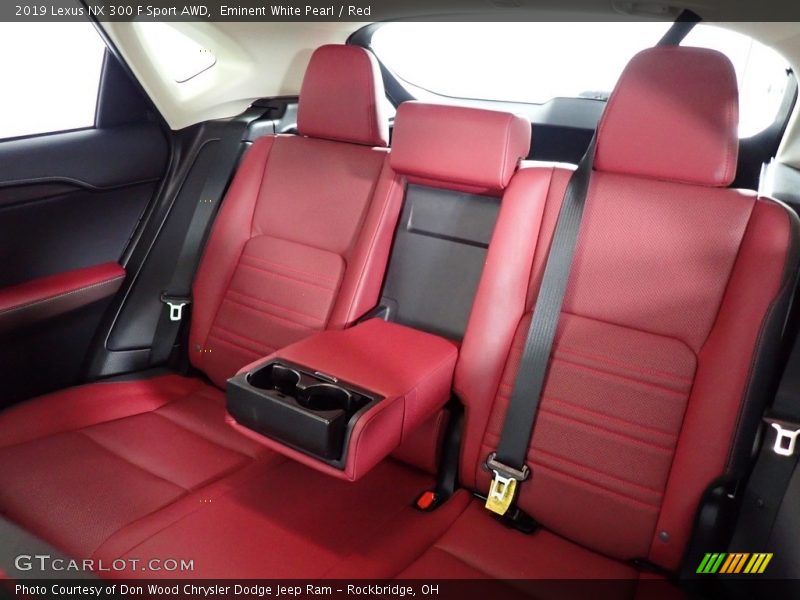 Eminent White Pearl / Red 2019 Lexus NX 300 F Sport AWD