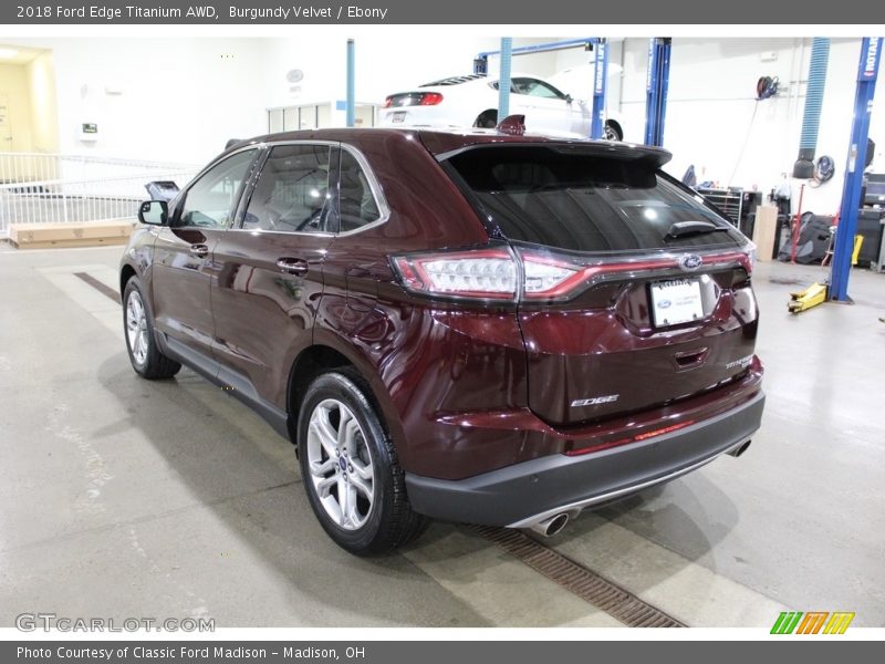 Burgundy Velvet / Ebony 2018 Ford Edge Titanium AWD