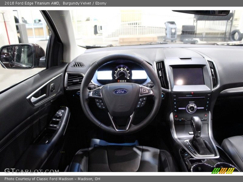 Burgundy Velvet / Ebony 2018 Ford Edge Titanium AWD