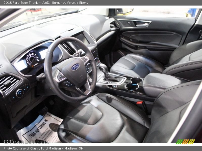 Burgundy Velvet / Ebony 2018 Ford Edge Titanium AWD