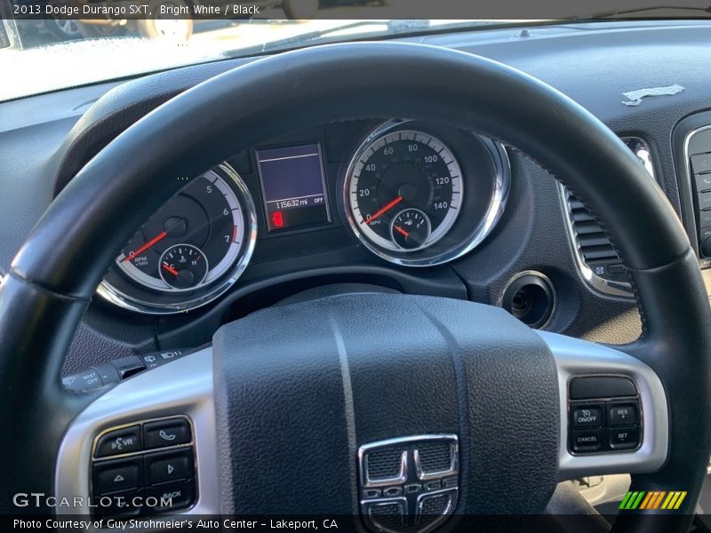 Bright White / Black 2013 Dodge Durango SXT