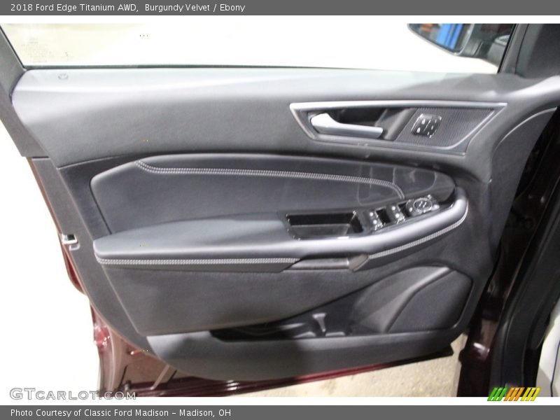 Burgundy Velvet / Ebony 2018 Ford Edge Titanium AWD