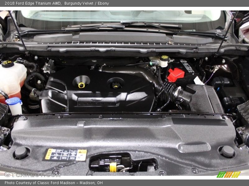 Burgundy Velvet / Ebony 2018 Ford Edge Titanium AWD