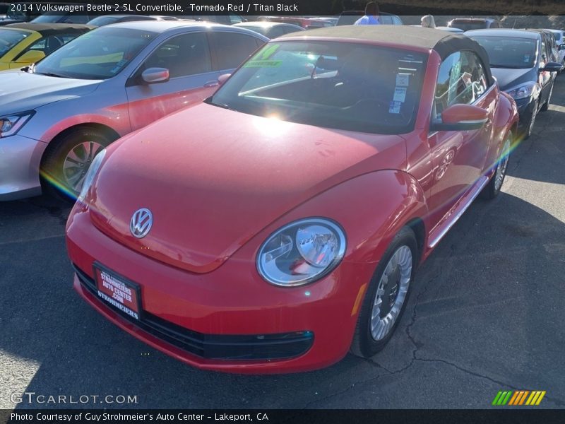 Tornado Red / Titan Black 2014 Volkswagen Beetle 2.5L Convertible