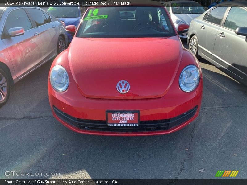 Tornado Red / Titan Black 2014 Volkswagen Beetle 2.5L Convertible