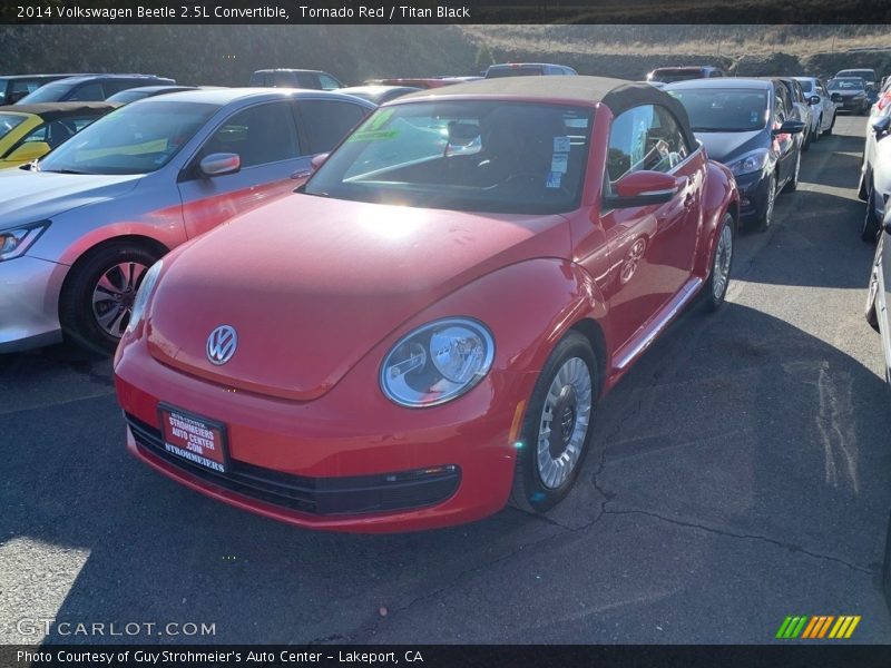 Tornado Red / Titan Black 2014 Volkswagen Beetle 2.5L Convertible