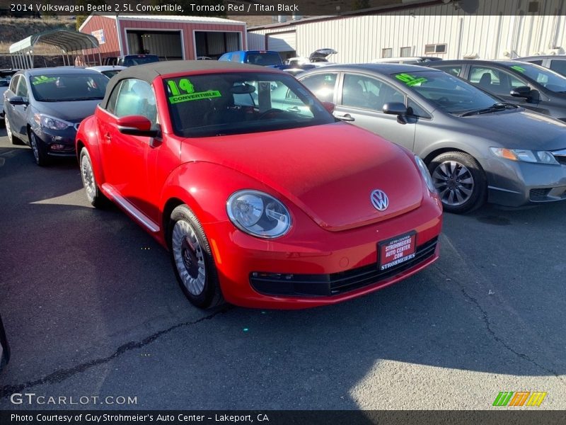 Tornado Red / Titan Black 2014 Volkswagen Beetle 2.5L Convertible
