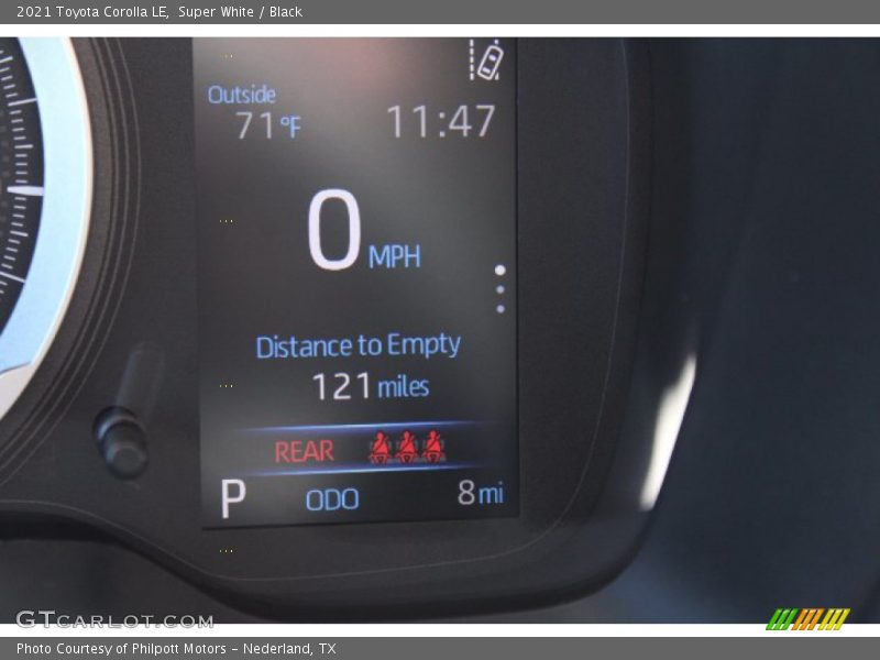 Super White / Black 2021 Toyota Corolla LE