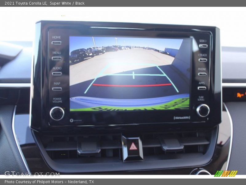 Super White / Black 2021 Toyota Corolla LE